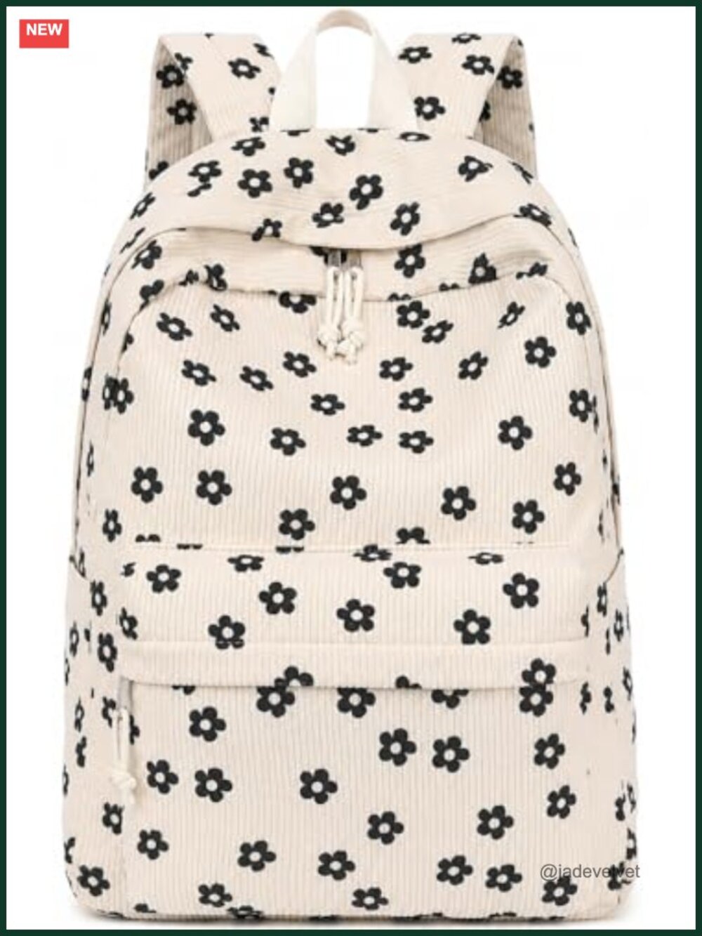 Stylish Corduroy Laptop Backpack For School Travel Daypack Teen Girls
